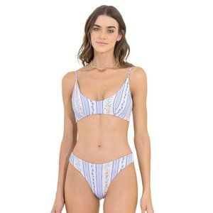NWT MAAJI ANTONIET STRIPE BLUSH SPORTY BRALETTE TOP